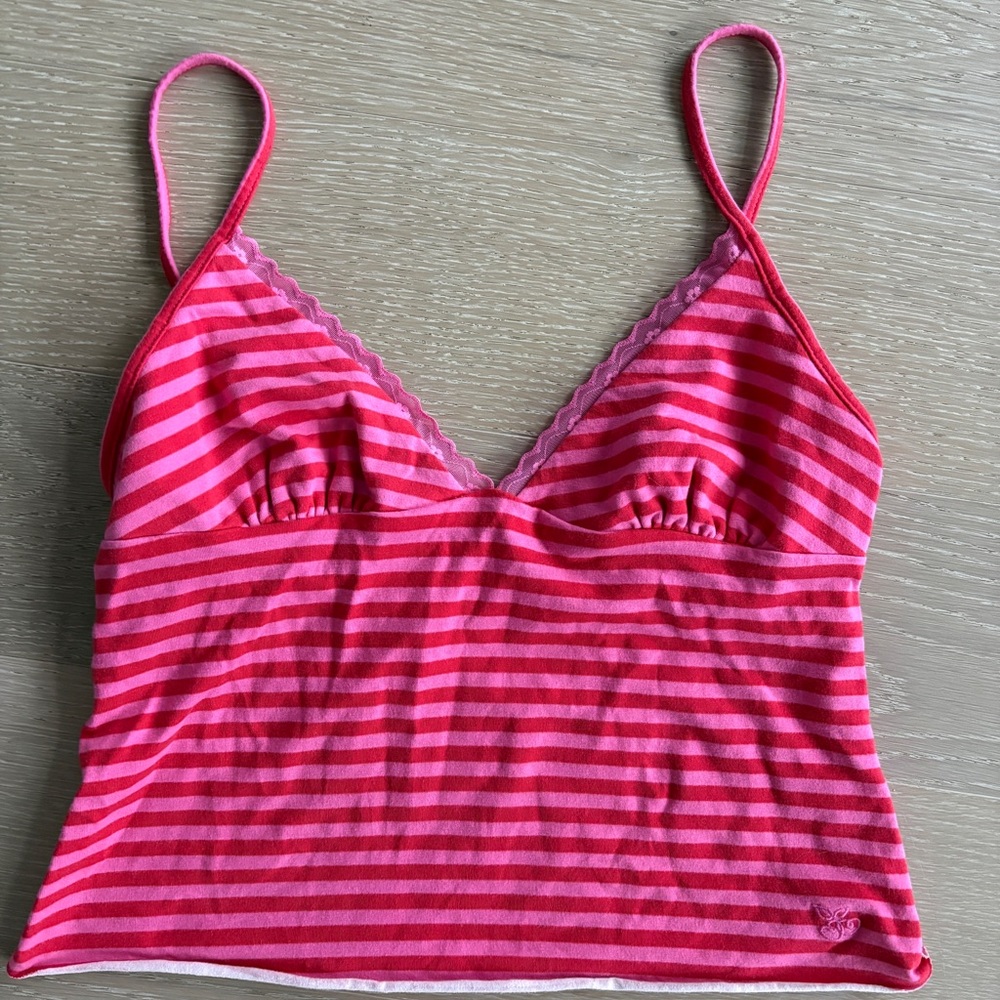 Urban Outfitters Pink & Hot Pink Striped Camisole
